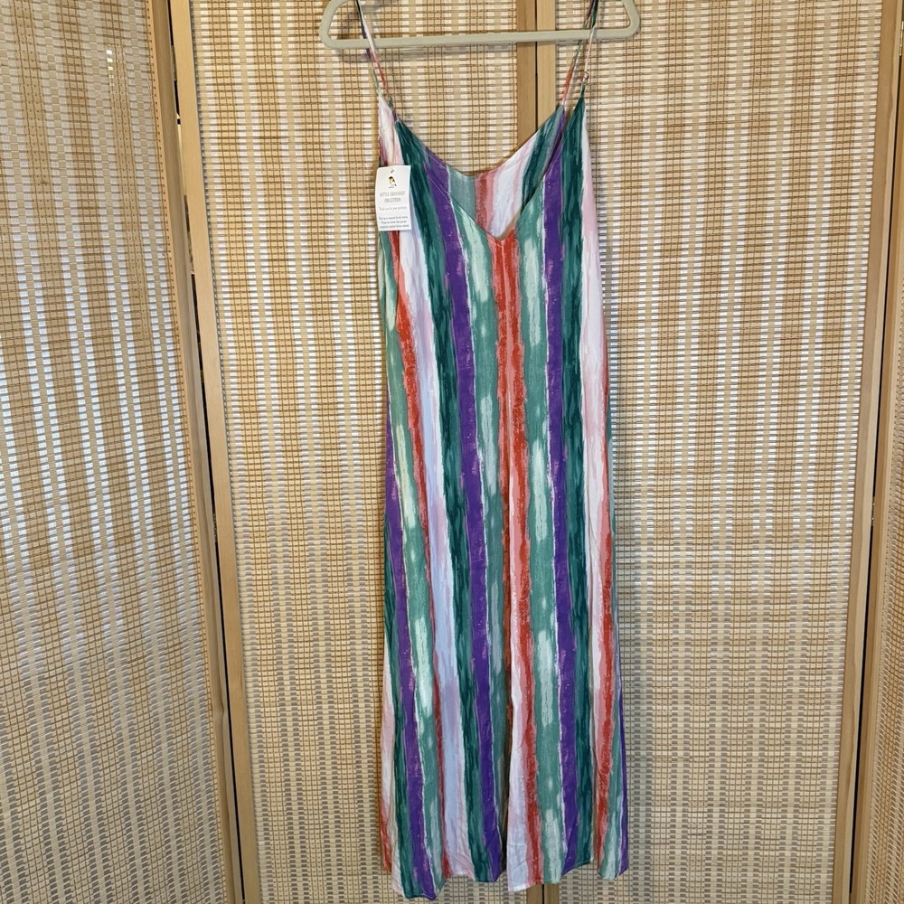 Lulus Womens S Dress Brushstroke of Luck High Low Hem Boho Fairycore Whimsical - Picture 4 of 10